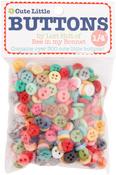 1/4" - Riley Blake Cute Little Buttons Assortment 300/Pkg