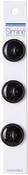Black 4-Hole 3/4" 3/Pkg - Slimline Buttons Series 1