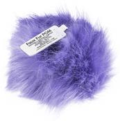 Purple - Pepperell Braiding Faux Fur Pom With Loop