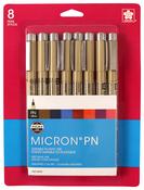 Assorted Colors - Pigma Micron PN Pens 05 .45mm 8/Pkg