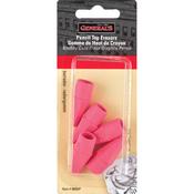 Pink - Pencil Eraser Caps 5/Pkg
