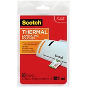 2"X3.5" Business Card - Scotch Thermal Laminator Pouches 3 Mil 20/Pkg