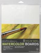 11"X14" White - Crescent Watercolor Board 3/Pkg