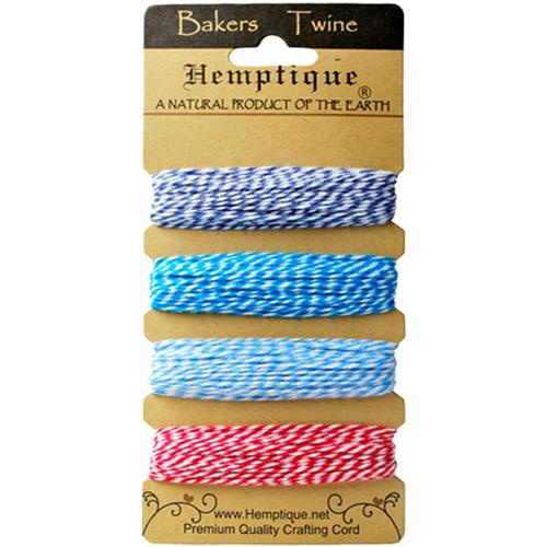 Hemptique Bakers Twine Spool, Light Pink/White 