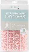 Pink - DCWV Letterboard Letters & Characters 1" 188/Pkg