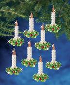 Candle Wreath Makes 12 - The Beadery Holiday Beaded Ornament Kit