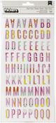 Alphabet/Multi Chipboard - Heidi Swapp Color Fresh Thickers Stickers 5.5"X11" 153/Pkg