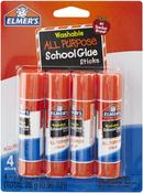 .24oz - Elmer's Washable School Glue Stick 4/Pkg