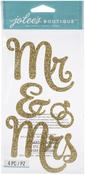 Mr. & Mrs. - Jolee's Boutique Themed Embellishments 4/Pkg