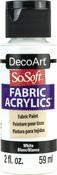 White - SoSoft Fabric Acrylic Paint 2oz