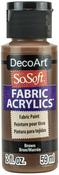 Brown - SoSoft Fabric Acrylic Paint 2oz