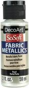 Pearl  - SoSoft Fabric Acrylic Metallic Paint 2oz