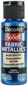 Sapphire - SoSoft Fabric Acrylic Metallic Paint 2oz