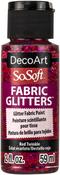 Red Twinkle - SoSoft Fabric Glitters Acrylic Paint 2oz