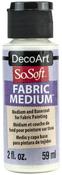 Clear - SoSoft Fabric Acrylic Paint Medium Transparent 2oz