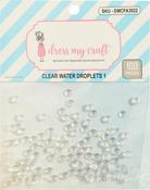 #1, 4mm - Dress My Craft Water Droplet Embellishments 100/Pkg