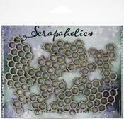 Honeycomb Pieces, 6/Pkg, 1.5"-3.5" - Scrapaholics Laser Cut Chipboard 1.8mm Thick