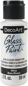 White - DecoArt Glass Paint 2oz