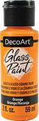 Orange - DecoArt Glass Paint 2oz