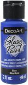 Blue - DecoArt Glass Paint 2oz
