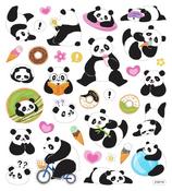 Playful Pandas - Sticker King Stickers