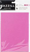 Pinks - Bazzill Cards W/Envelopes 5"X7" 6/Pkg
