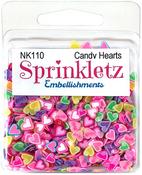Candy Hearts - Buttons Galore Sprinkletz Embellishments 12g