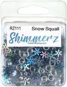 Snow Squall - Buttons Galore Shimmerz Embellishments 18g