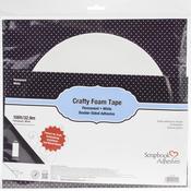 White, .5"X108' - Scrapbook Adhesives Crafty Foam Tape Roll