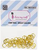 Bright Golden - Dress My Craft Jump Rings 7mm 50/Pkg