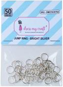 Bright Silver - Dress My Craft Jump Rings 7mm 50/Pkg