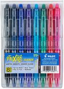 Assorted Colors - Pilot FriXion Ball Clicker Erasable Fine Point Pens 8/Pkg