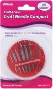 Assorted Sizes - Allary Craft Needle Compact 25/Pkg