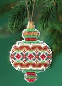 Ruby Diamond (14 Count) - Mill Hill Counted Cross Stitch Ornament Kit 2.5"X3.5"