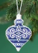 Sapphire Opal (14 Count) - Mill Hill Counted Cross Stitch Ornament Kit 2.5"X3.5"