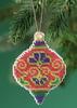 Crimson Cloisonne (14 Count) - Mill Hill Counted Cross Stitch Ornament Kit 2.5"X3.5"