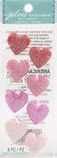 Glitter Hearts - Jolee's Boutique Dimensional Repeat Stickers