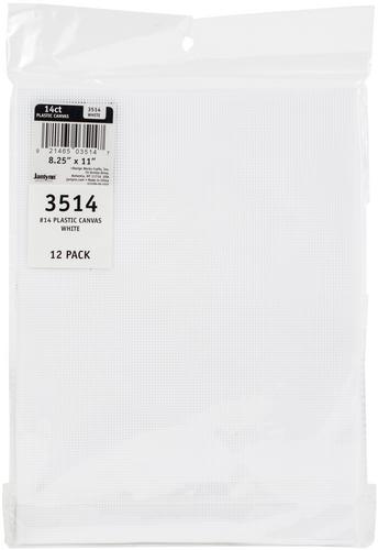 Design Works > White - Design Works Plastic Canvas 14 Count 8.25