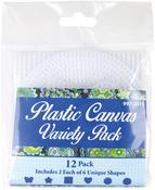 Variety - Janlynn Plastic Canvas Shapes 7 Count 12/Pkg