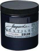 Navy Blue - Jacquard Textile Color Fabric Paint 8oz