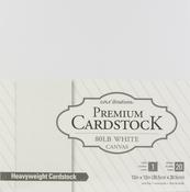 White Canvas - Core'dinations Value Pack Cardstock 12"X12" 80lb 20/Pkg