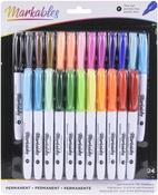 Assorted Colors - American Crafts Markables Permanent Markers 24/Pkg