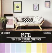 Pastel - Colorbok Textured Cardstock Pad 12"X12" 30/Pkg