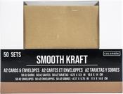 Kraft - Colorbok A2 Cards W/Envelopes (4.375"X5.75") 50/Pkg