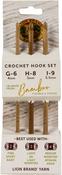 Sizes G/6mm To I/9mm - Lion Brand Bamboo Crochet Hook Set
