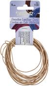 Natural - Dazzle-It Genuine Leather Cord 1mm Round 5yd