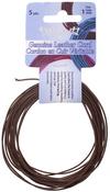 Brown - Dazzle-It Genuine Leather Cord 1mm Round 5yd