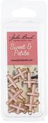 Cross Pink, 17x11mm 10/Pkg - Sweet & Petite Charms
