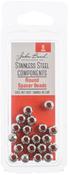 6mm - Stainless Steel Round Spacer Bead 20/Pkg