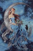 Wind Moon Fairy (16 Count) - Dimensions Gold Collection Counted Cross Stitch Kit 10"X15"